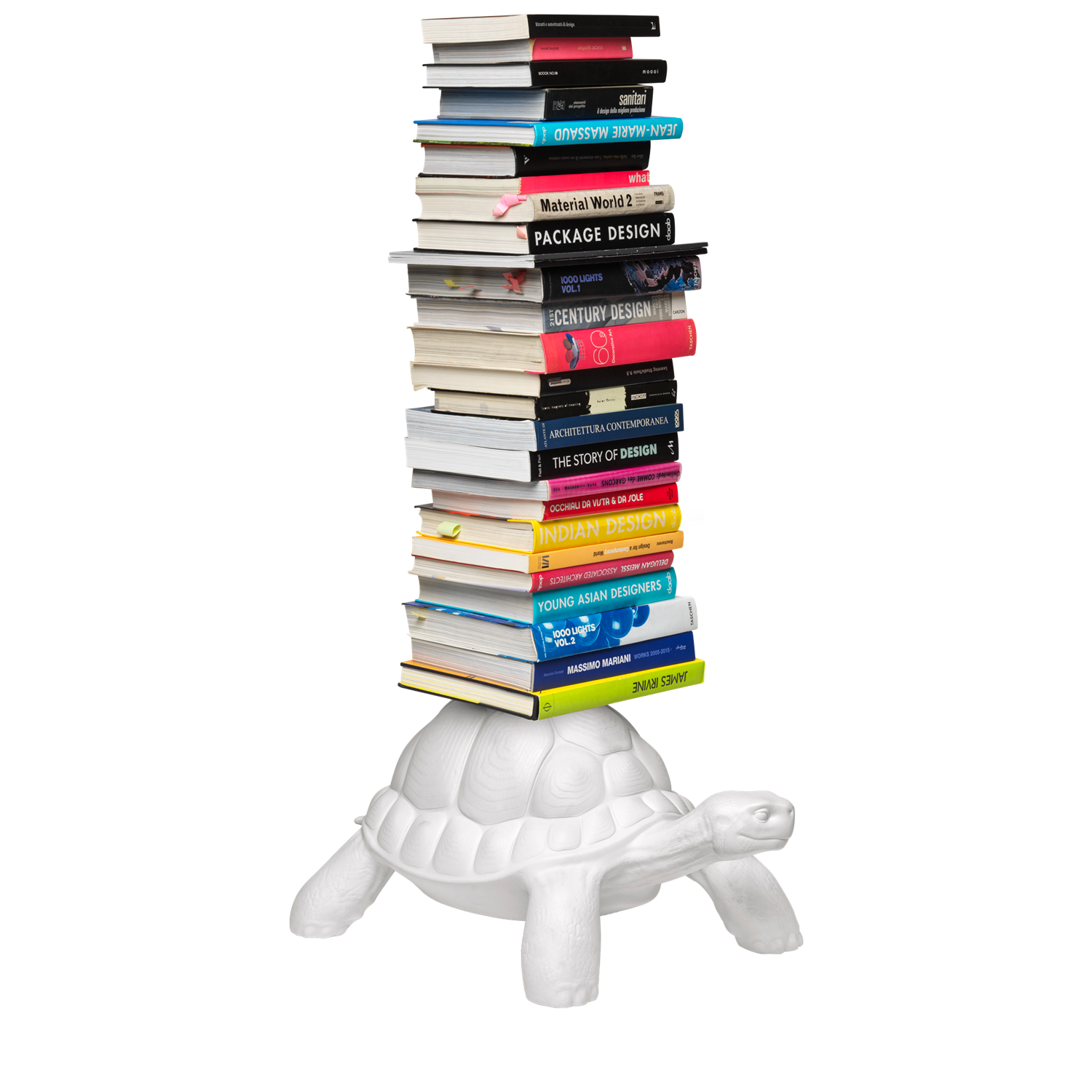 Turtle Carry Bookshelf White Hyller